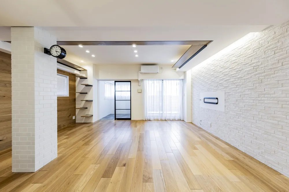 猫と暮らす、ひと続きのLDK｜墨田区のマンション部分リノベーション事例